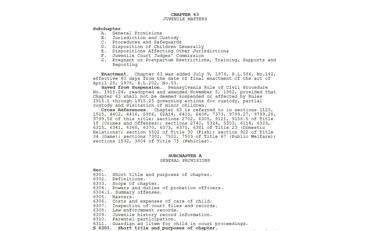 Chester County warrant records and the Juvenile Act confidentiality statute